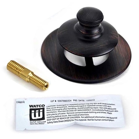 Watco Univ. NuFit Push Pull Bath Stopper, Silicone, 3/8 in. to 5/16 in. Combo P, and Non-Grid Strain 48750-PP-BZ-47